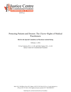 The Charter Rights of Medical Practitioners