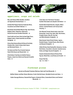 Appetizers, Soups And Salads