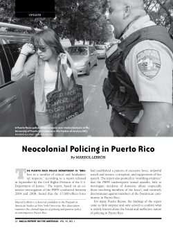 Neocolonial Policing in Puerto Rico