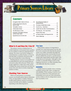 Primary Sources Library