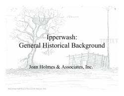 Ipperwash General Historical Background