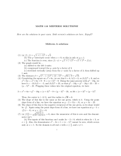 MATH 110 MIDTERM SOLUTIONS!