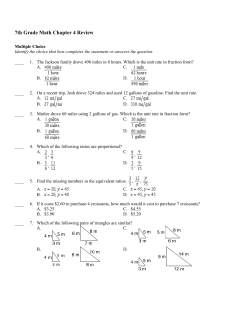 7th Grade Math Chapter 4 Review