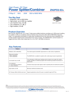 Data Sheet - Mini Circuits