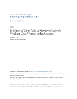 A Narrative Study of a Working