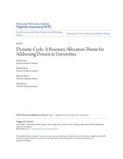 Dynastic Cycle: A Resource Allocation Theme for Addressing