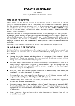 Potatis Matematik - Mathematics Centre