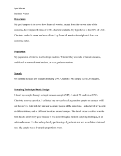 Project assessing how financial worries, caused