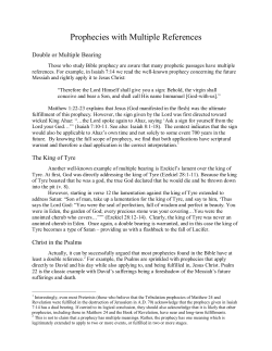 Prophecies with Multiple References