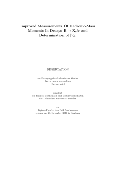 Improved Measurements Of Hadronic