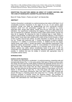 IDENTIFYING POLLINATORS AMONG AN ARRAY OF