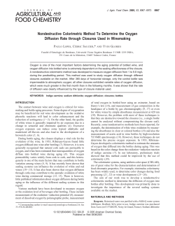 Nondestructive Colorimetric Method To Determine the Oxygen