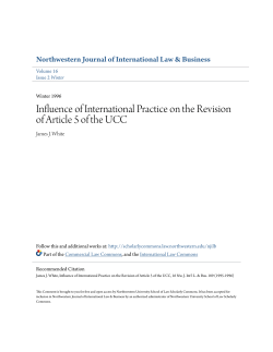 Influence of International Practice on the Revision of Article 5 of the