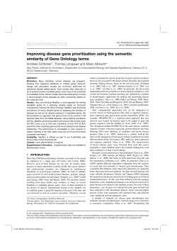 Improving disease gene prioritization using the semantic similarity of