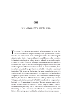 Chapter One - Brookings Institution