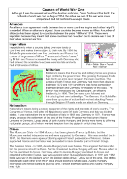 causes of WWI - Easy Peasy All-in