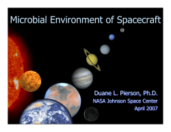 Microbial Environment of Spacecraft