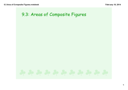 9.3 Area of Composite Figures.notebook