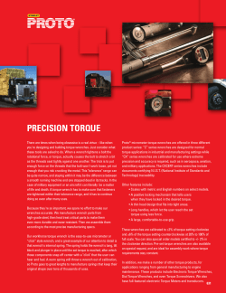 Proto Catalog - Precision Torque