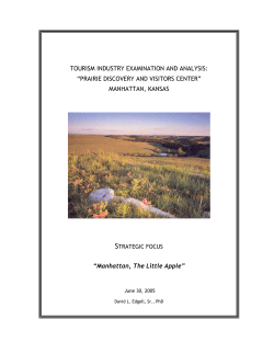 TOURISM INDUSTRY EXAMINATION AND ANALYSIS: &ldquo;PRAIRIE