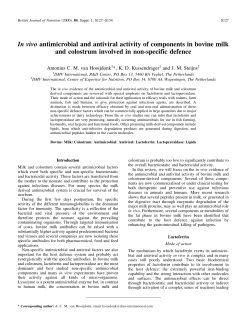 Antimicrobial Antiviral Components