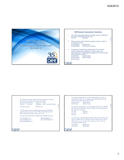 CEM EXAMINATION SAMPLE QUESTIONS INTERNATIONAL WITH