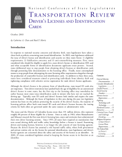 Driver`s Licenses and Identification Cards