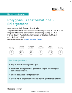 Polygons Transformations - Enlargement