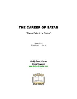 The Career of Satan - Divine Viewpoint Bible Studies