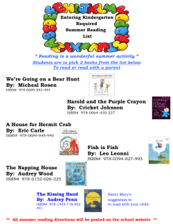 Reading is a wonderful summer activity