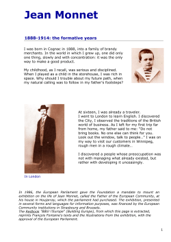 1888-1914: the formative years