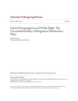 School Desegregation and White Flight: The