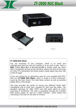 IT-3900 NUC Black You are dreaming of one computer, which is so