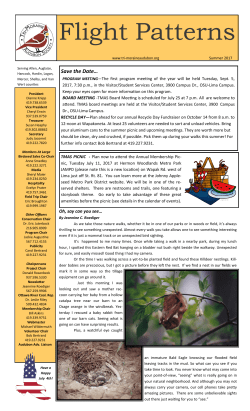 current newsletter - Tri-Moraine Audubon Society