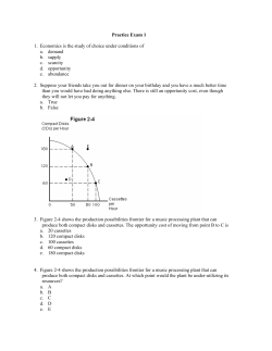 Practice Exam 1 - Iowa State University Department of Economics