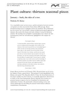 Plant culture: thirteen seasonal pieces