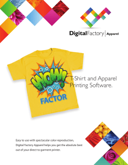 T-Shirt and Apparel Printing Software.