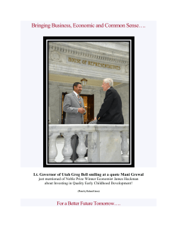 Bringing Business, Economic and Common Sense&hellip;.