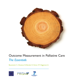 Outcome Measurements for Palliative Care