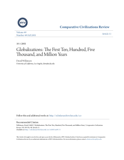 The First Ten, Hundred, Five Thousand, and Million Years