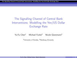 The Signalling Channel of Central Bank Interventions