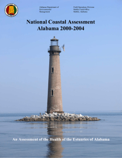 the report. - Alabama Department of Environmental