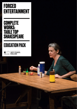 education pack complete works: table top shakespeare