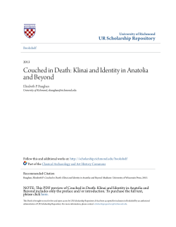 Klinai and Identity in Anatolia and Beyond