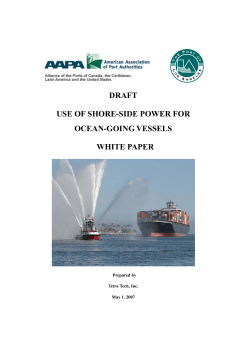 draft use of shore-side power for ocean