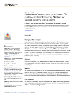 Evaluation of accuracy and precision of CT-guidance in
