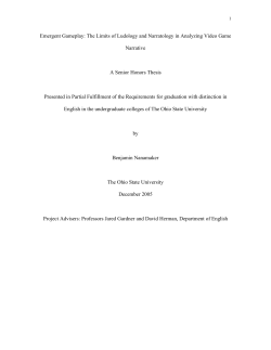 Emergent Gameplay: The Limits of Ludology and Narratology in