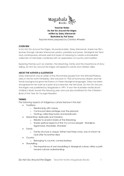 Do Not Go Around the Edges Teacher Notes Magabala Books 1