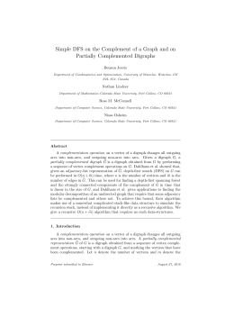 Simple DFS on the Complement of a Graph and on Partially