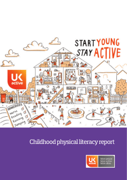 Start Young, Stay Active: Childhood physical literacy report